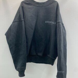 Fear of God Essentials Kids Crewneck Sweatshirt Black Size 8